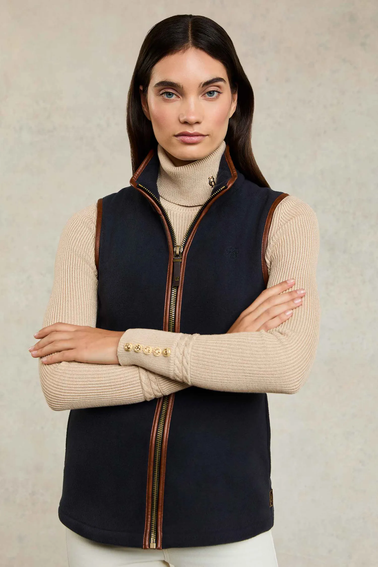 Hot Country Fleece Gilet (Ink Navy) Women Gilets|Fleeces