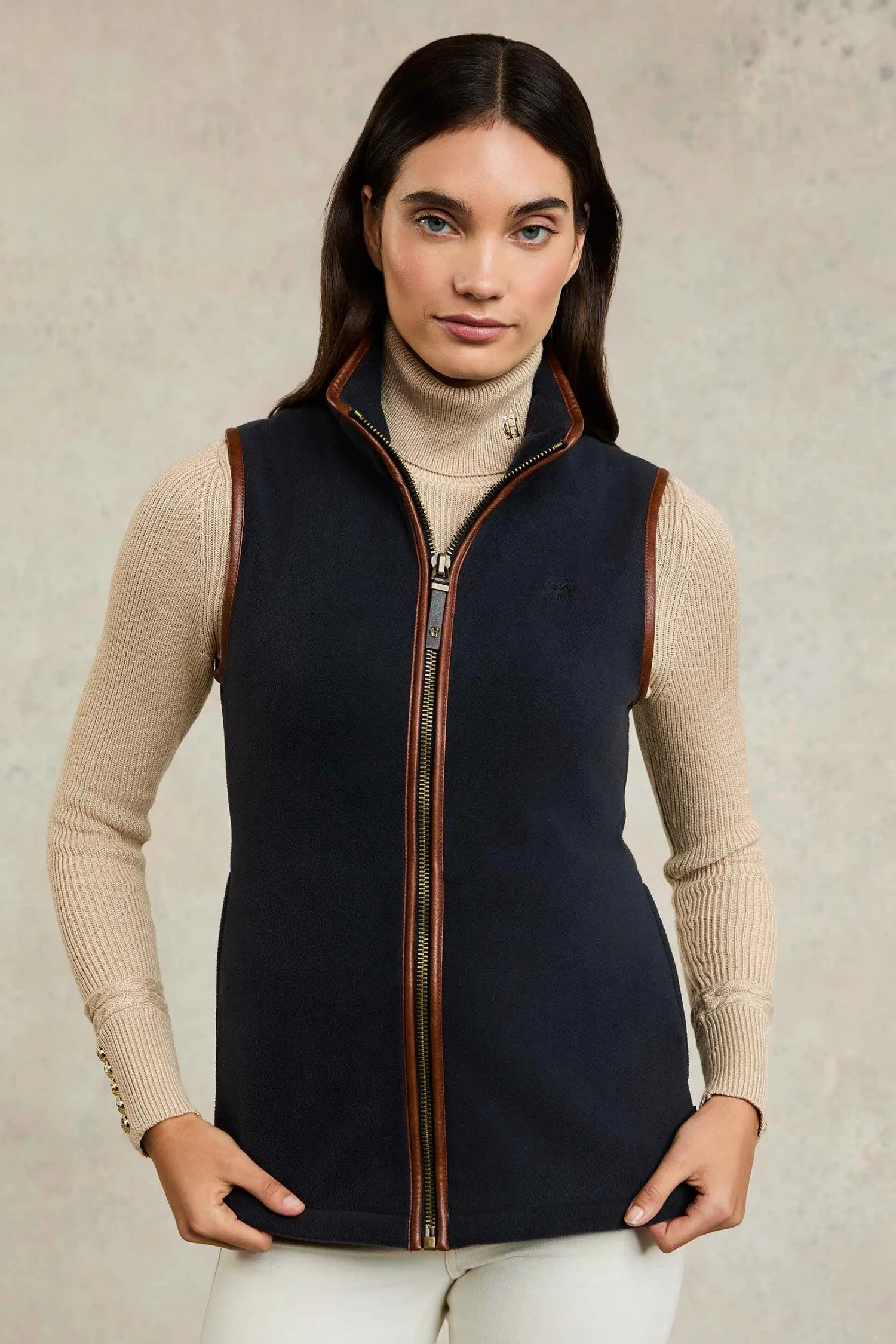 Hot Country Fleece Gilet (Ink Navy) Women Gilets|Fleeces