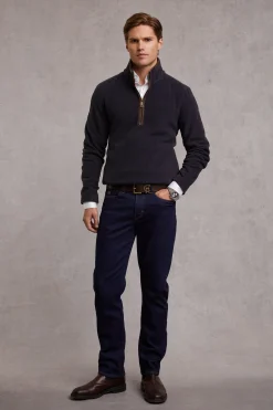 Sale Country Fleece Quarter Zip (Ink Navy) Fleeces