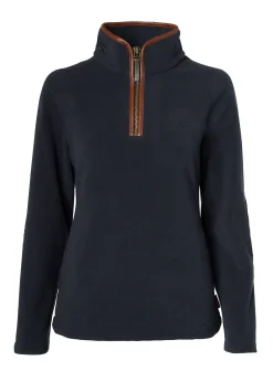 Best Country Fleece Quarter Zip (Ink Navy) Women Fleeces|Fleeces