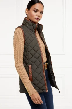 Discount Country Quilted Gilet (Heritage Khaki) Women Gilets
