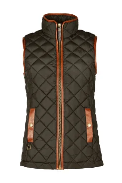 Discount Country Quilted Gilet (Heritage Khaki) Women Gilets