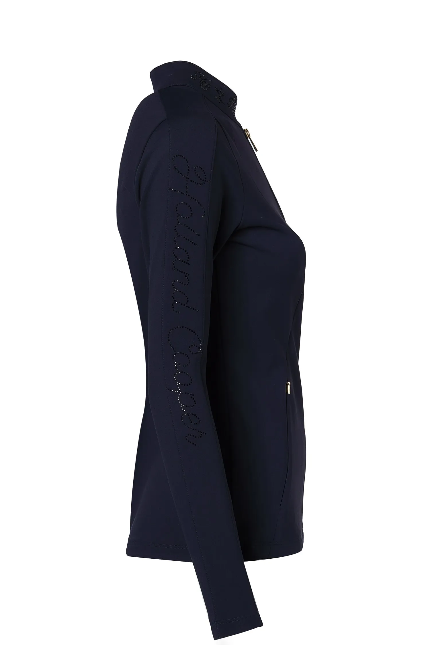 Clearance Crystal Zip Jacket (Ink Navy) Jackets