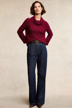 Best Daisy Roll Neck Knit Women Knitwear