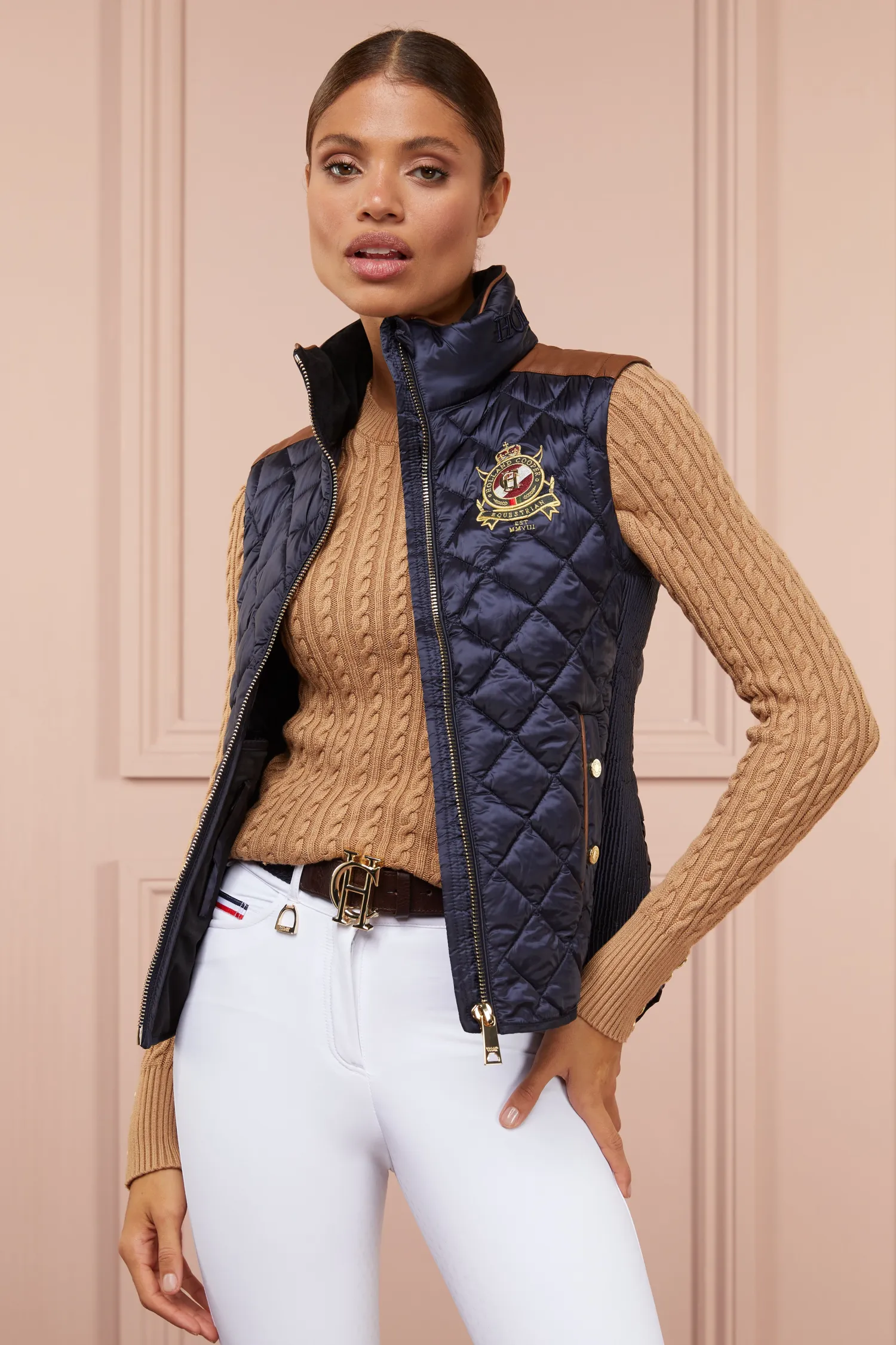 Sale Diamond Quilt Classic Gilet (Ink Navy) Women Gilets|Gilets