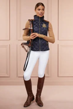 Sale Diamond Quilt Classic Gilet (Ink Navy) Women Gilets|Gilets