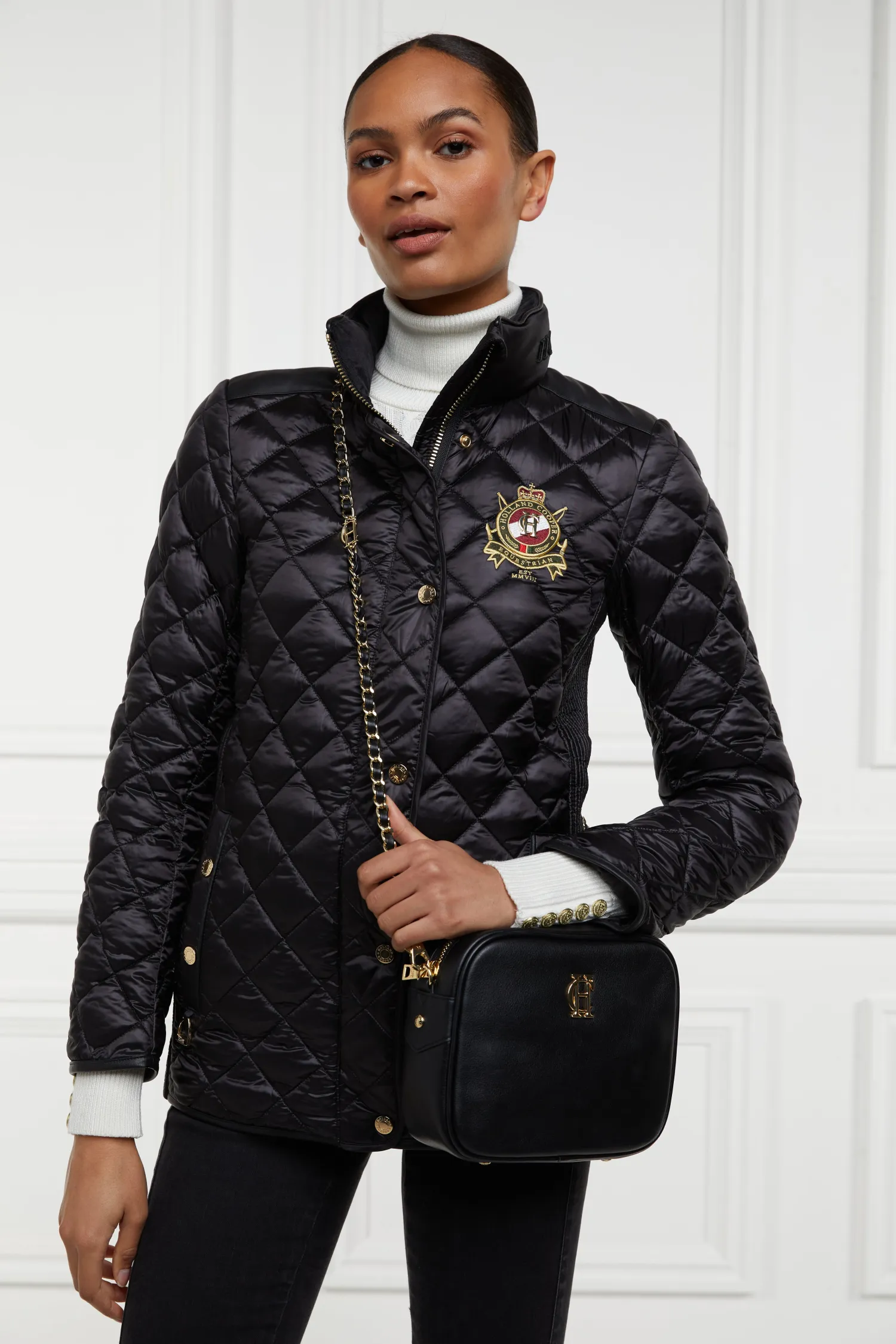 Discount Diamond Quilt Classic Jacket Women Jackets