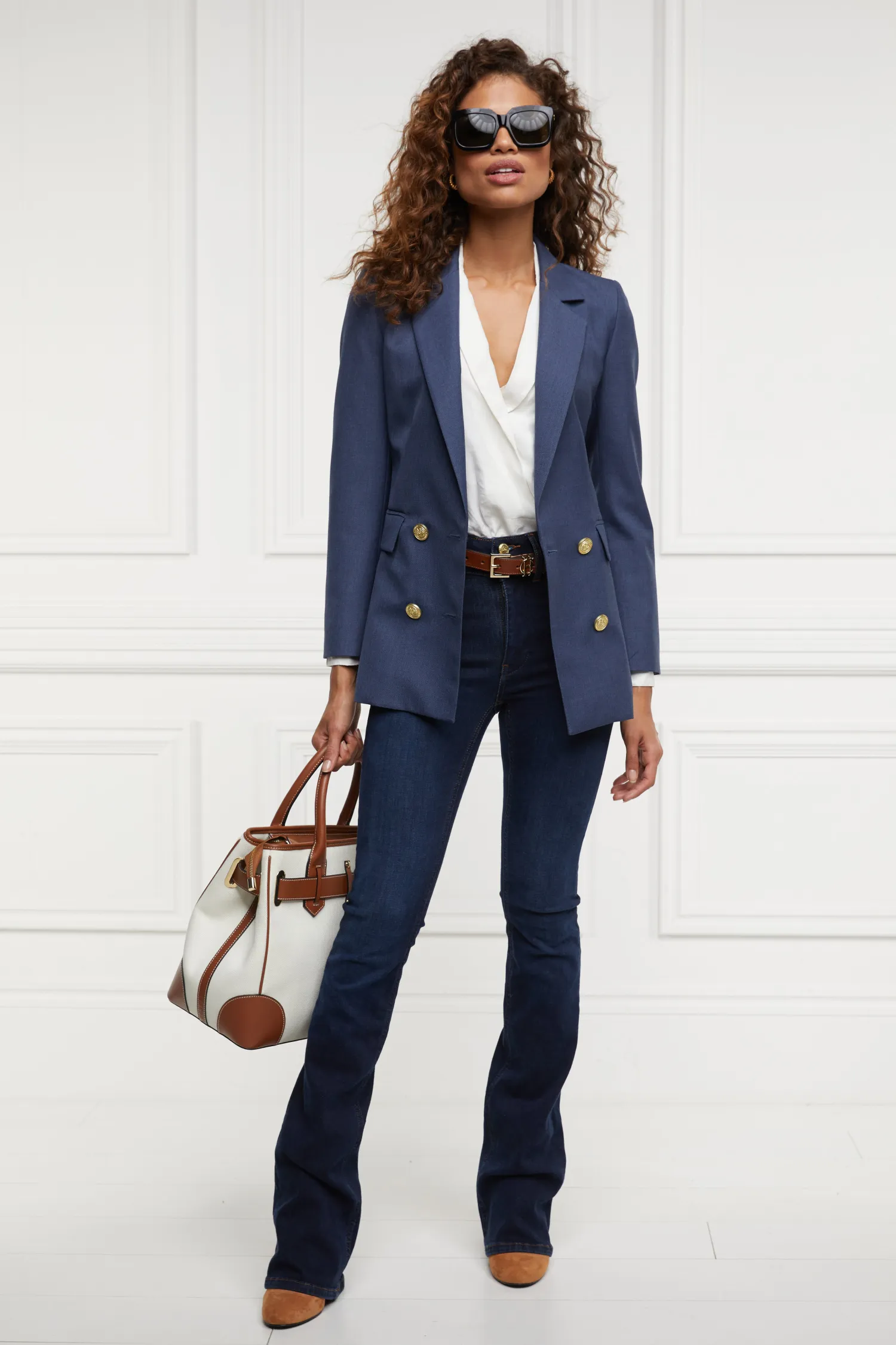 Outlet Double Breasted Blazer Women Blazers|Tailoring