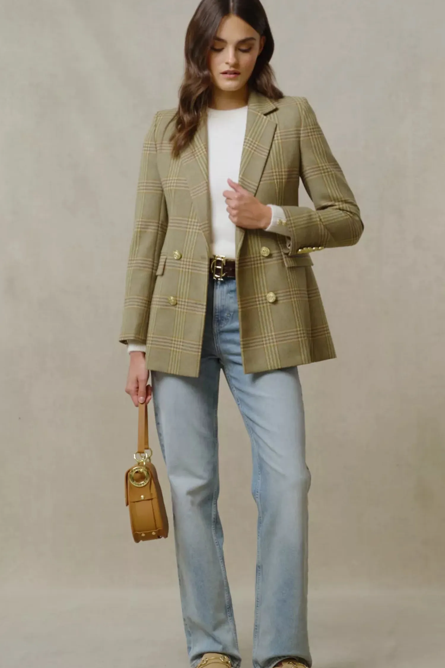 Clearance Double Breasted Blazer Women Blazers|Tailoring