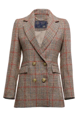Outlet Double Breasted Blazer (Orange Windsor) Women Blazers|Tailoring