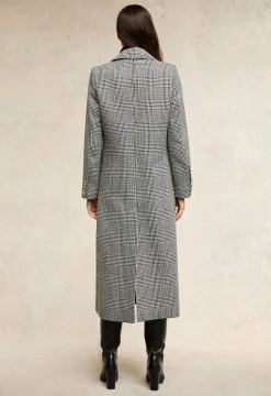 Fashion Double Breasted Coat (Prince of Wales Mono) Women Coats|Tailoring