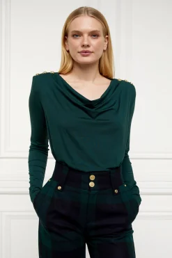 Fashion Ellen Top (Deep Emerald) Women Tops