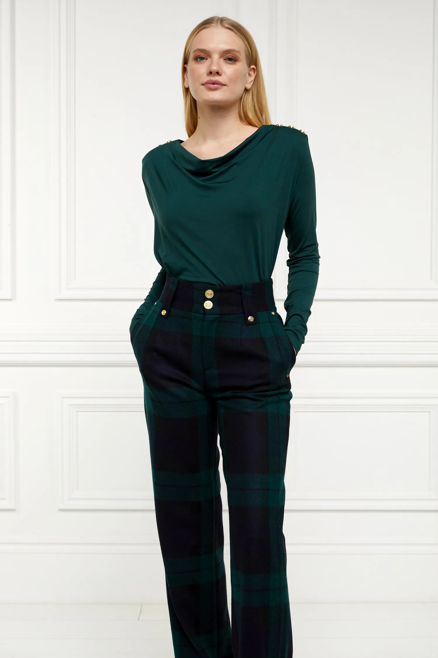 Fashion Ellen Top (Deep Emerald) Women Tops