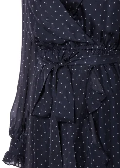 Sale Ellisa Maxi Dress (Navy Polka Dot) Women Dresses