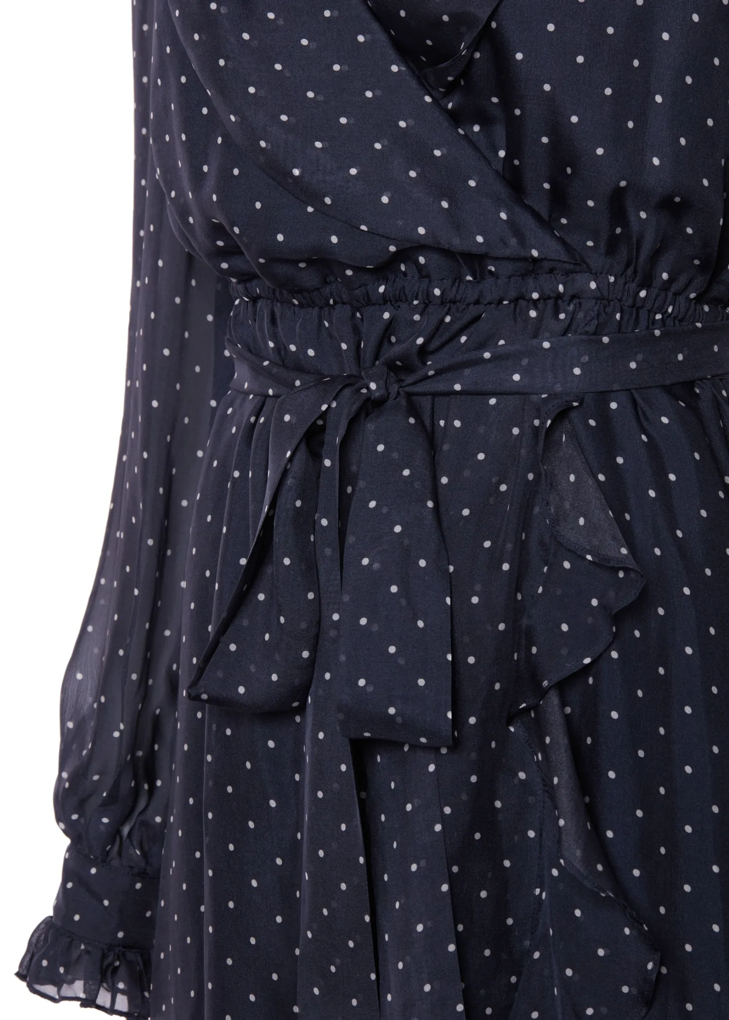 Sale Ellisa Maxi Dress (Navy Polka Dot) Women Dresses
