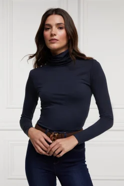 Clearance Essential Roll Neck (Ink Navy) Women Tops