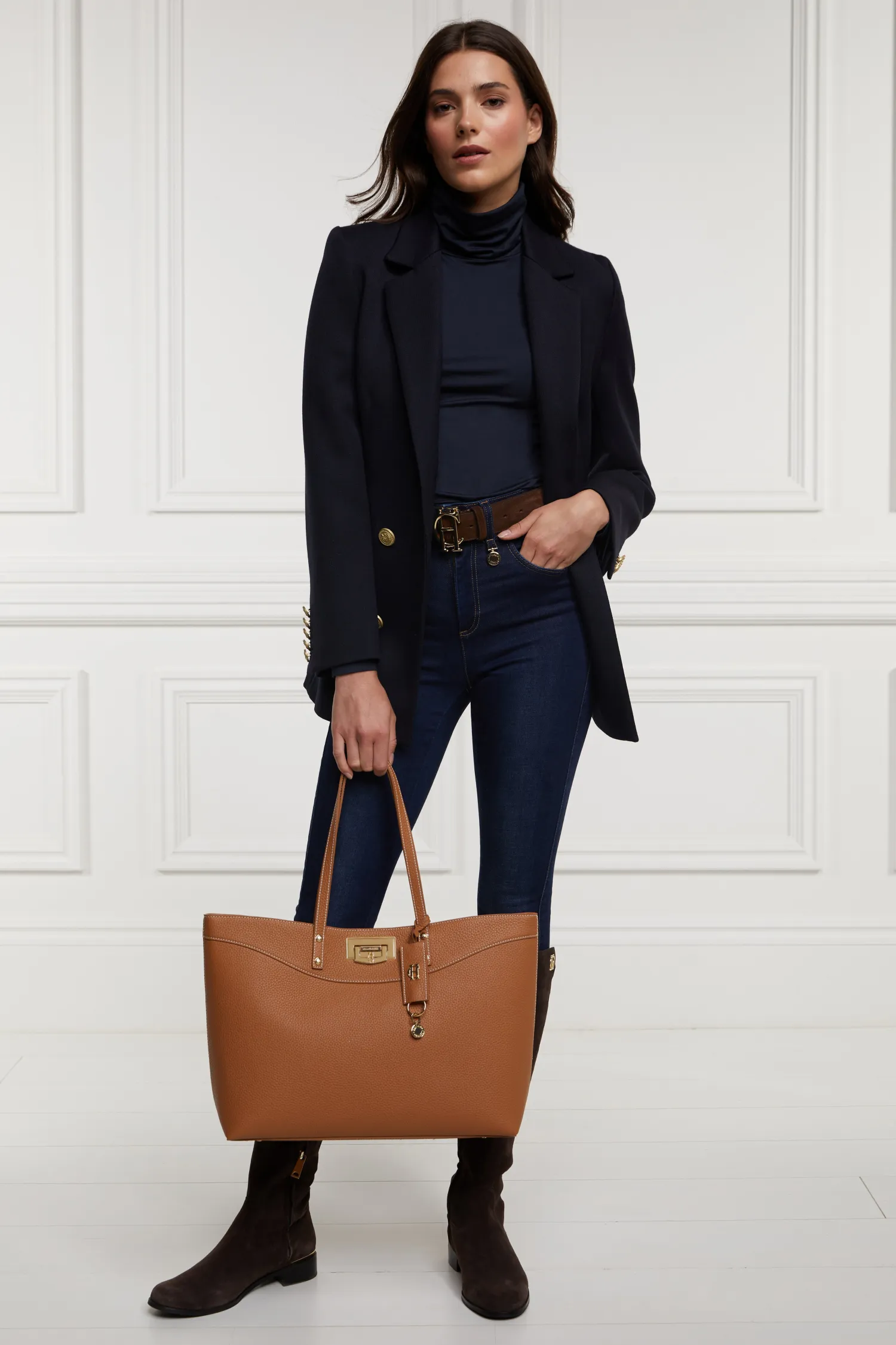 Clearance Essential Roll Neck (Ink Navy) Women Tops
