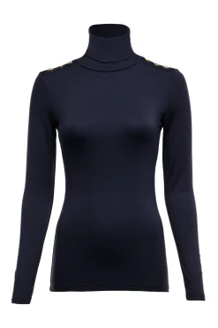 Clearance Essential Roll Neck (Ink Navy) Women Tops
