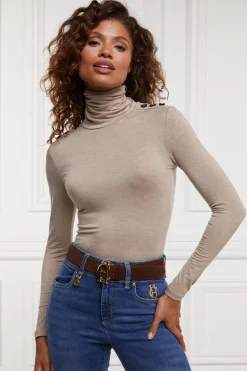 Discount Essential Roll Neck Women Tops