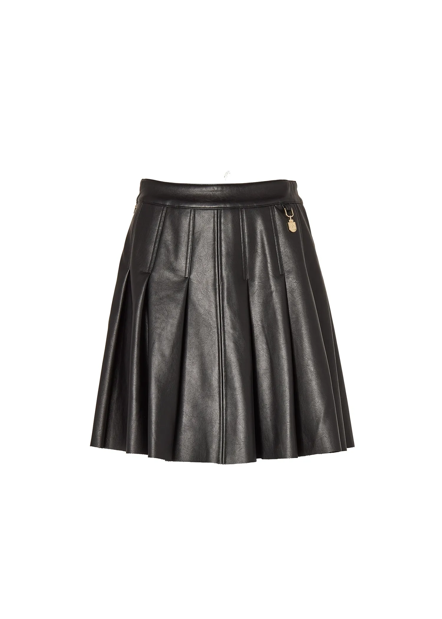 Hot Faux Leather Pleated Mini Skirt Women Skirts