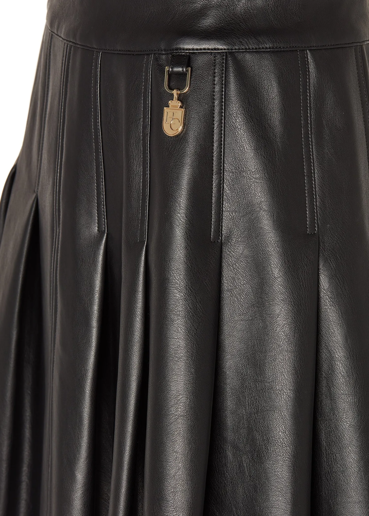 Hot Faux Leather Pleated Mini Skirt Women Skirts
