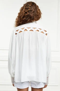 Fashion Featherton Lace Shirt Women Shirts & Blouses