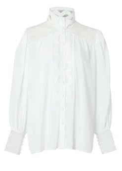 Fashion Featherton Lace Shirt Women Shirts & Blouses