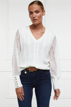 Fashion Featherton V-Neck Knit Women Knitwear