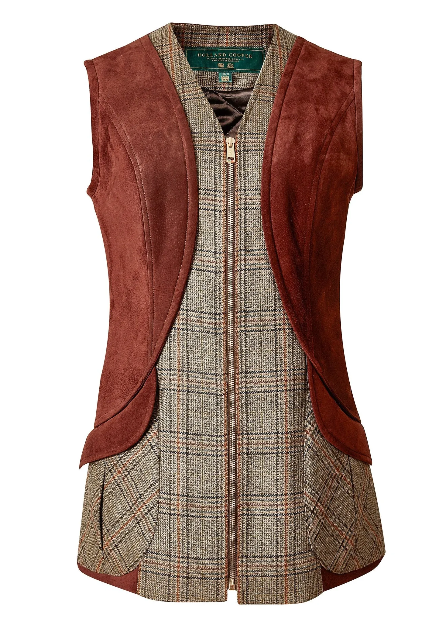 Online Field Vest (Bourbon Tweed) Women Gilets|Tailoring