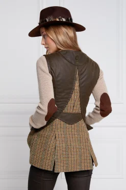 Best Field Vest (Hailes Green Tweed) Women Gilets