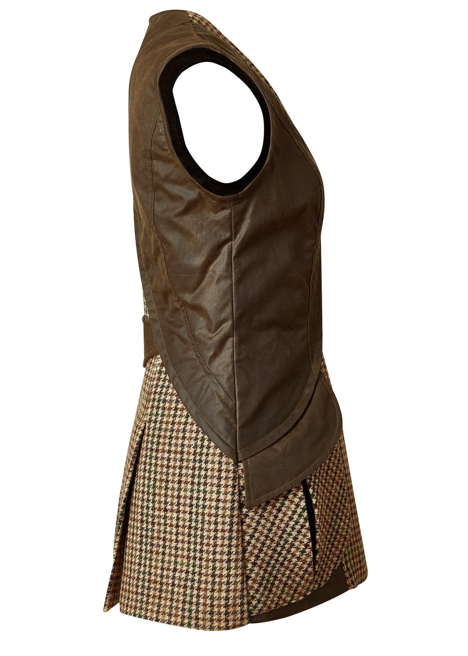 Best Field Vest (Hailes Green Tweed) Women Gilets