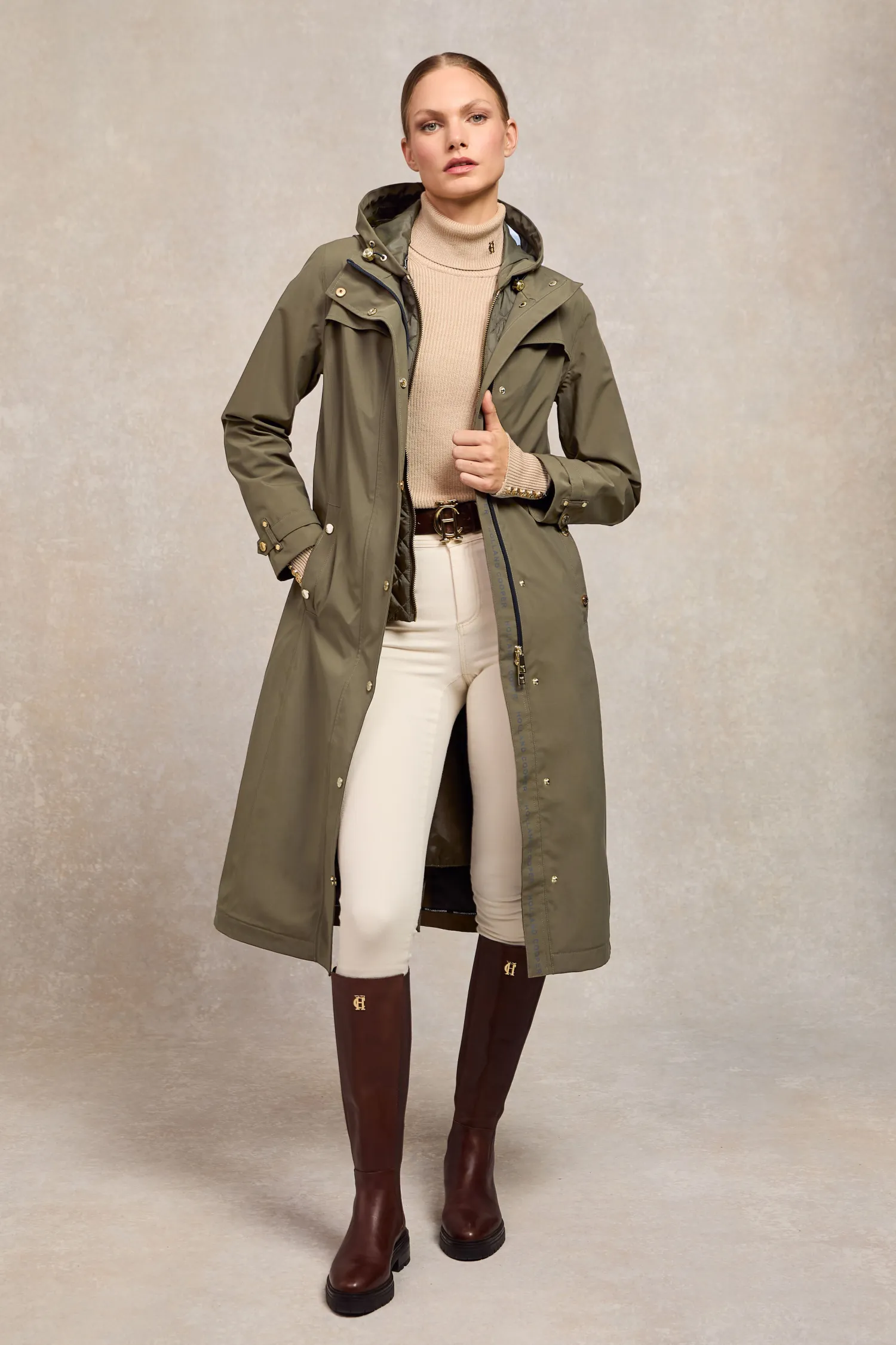 Hot Folgate Rain Coat (Soft Khaki) Women Coats