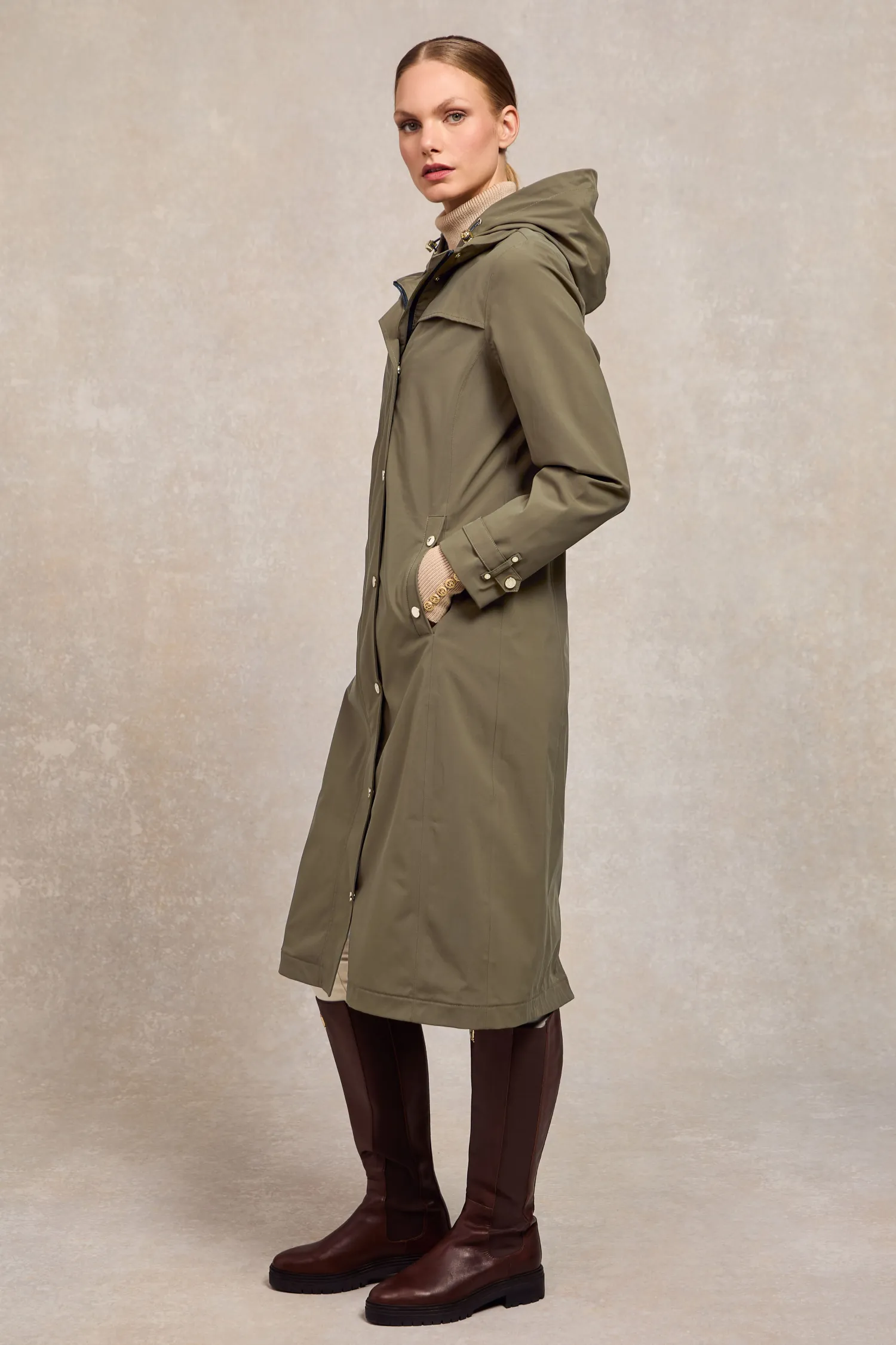 Hot Folgate Rain Coat (Soft Khaki) Women Coats