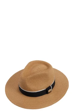Fashion Francesca Hat (Camel Black) Women Hats & Headbands|Hats & Headbands