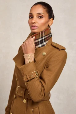Hot Full Length Chelsea Trench Coat (Dark Camel) Women Trench Coats|Coats