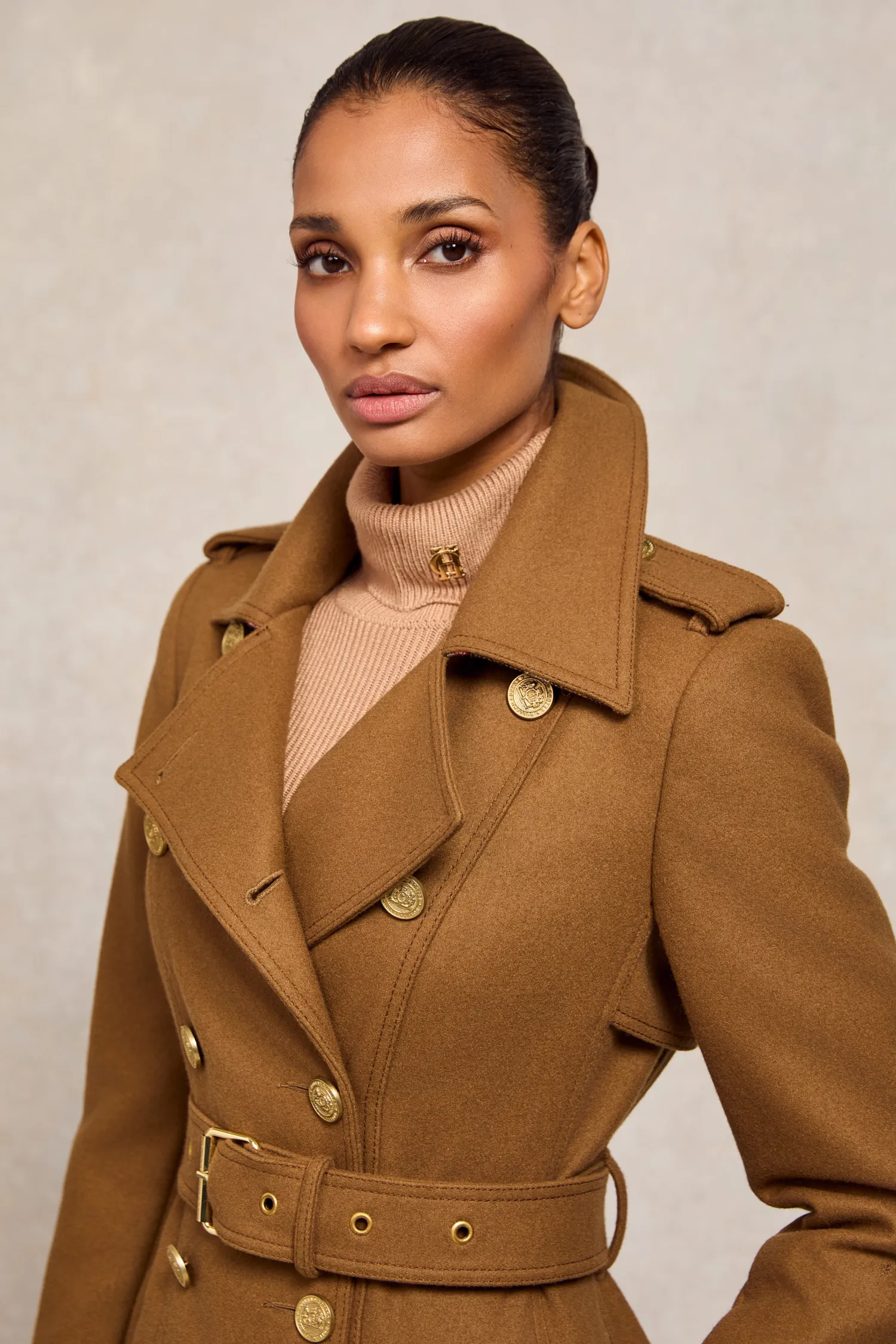 Hot Full Length Chelsea Trench Coat (Dark Camel) Women Trench Coats|Coats