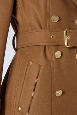Hot Full Length Chelsea Trench Coat (Dark Camel) Women Trench Coats|Coats