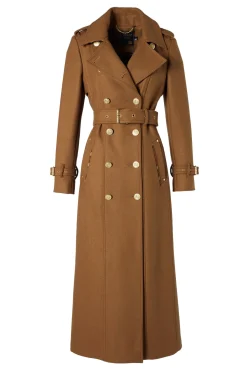 Hot Full Length Chelsea Trench Coat (Dark Camel) Women Trench Coats|Coats