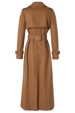 Hot Full Length Chelsea Trench Coat (Dark Camel) Women Trench Coats|Coats