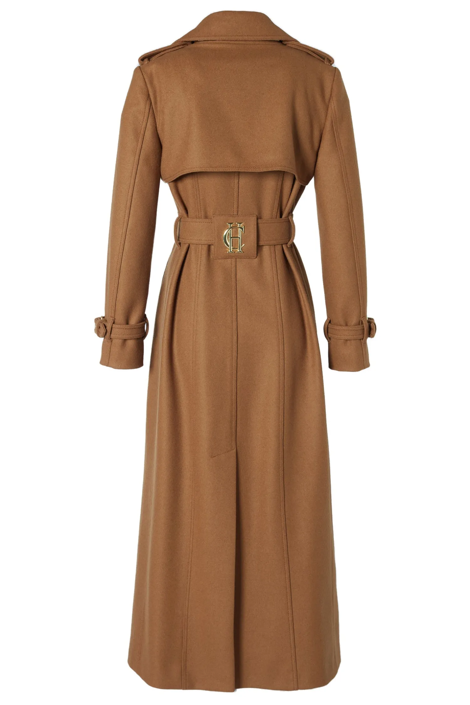 Hot Full Length Chelsea Trench Coat (Dark Camel) Women Trench Coats|Coats
