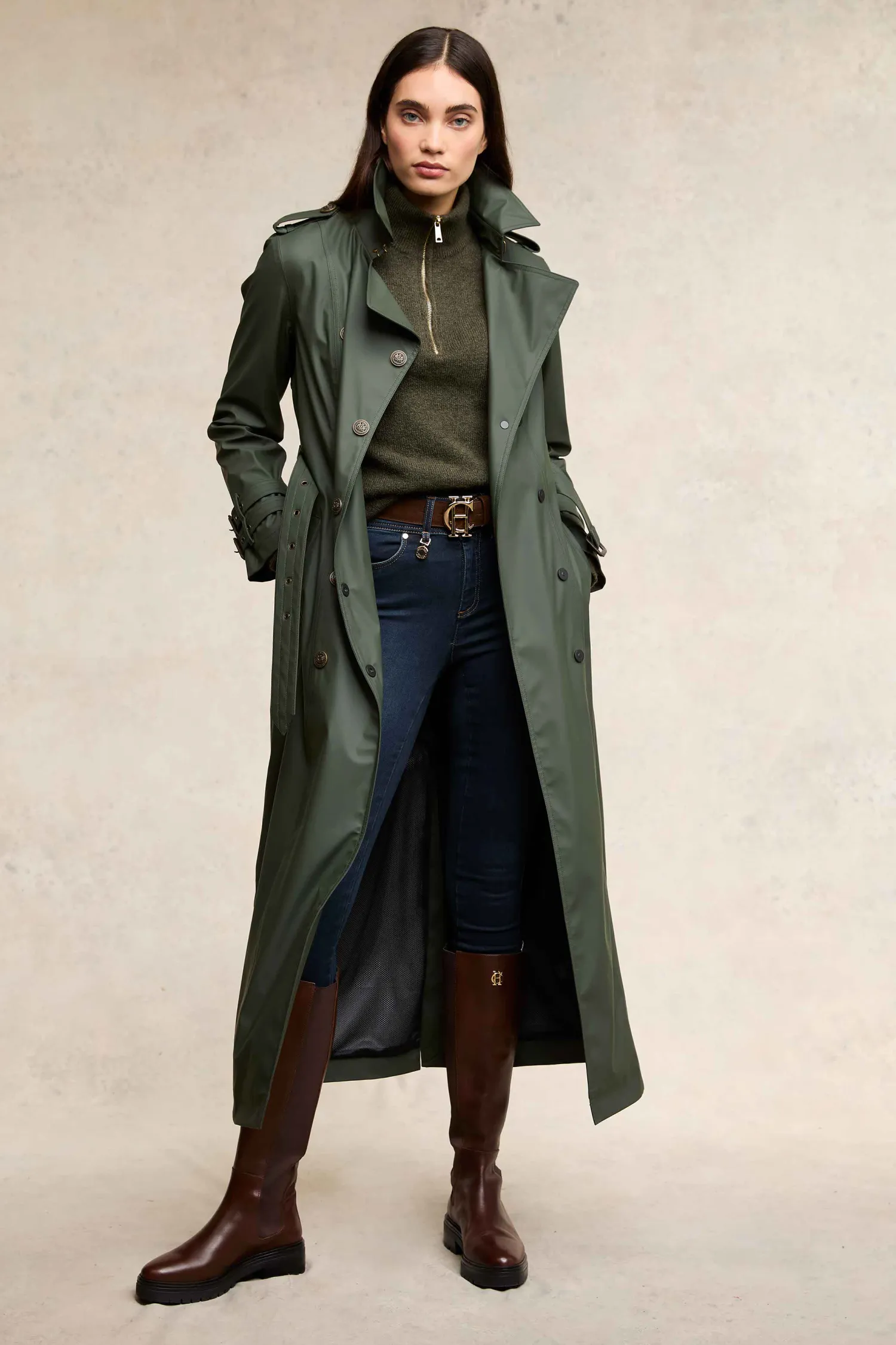 New Full Length Kendal Waterproof Trench Coat Women Trench Coats|Coats