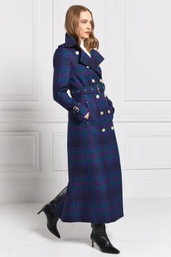 Sale Full Length Marlborough Trench Coat (Heather Tartan) Women Trench Coats|Coats