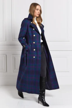 Sale Full Length Marlborough Trench Coat (Heather Tartan) Women Trench Coats|Coats