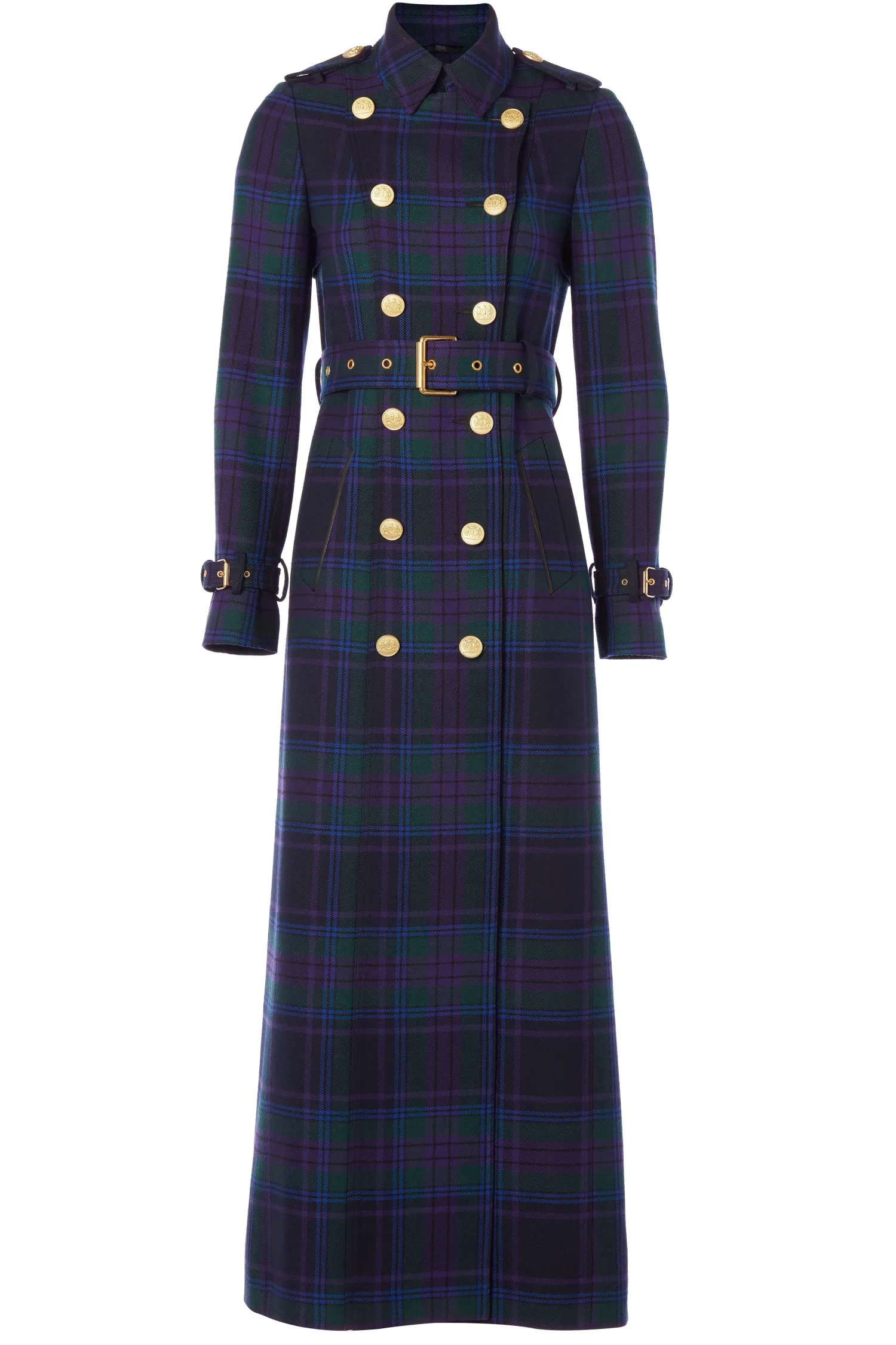 Sale Full Length Marlborough Trench Coat (Heather Tartan) Women Trench Coats|Coats