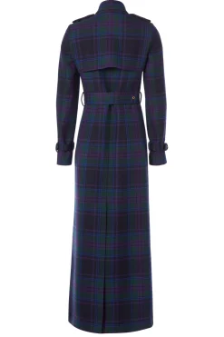 Sale Full Length Marlborough Trench Coat (Heather Tartan) Women Trench Coats|Coats