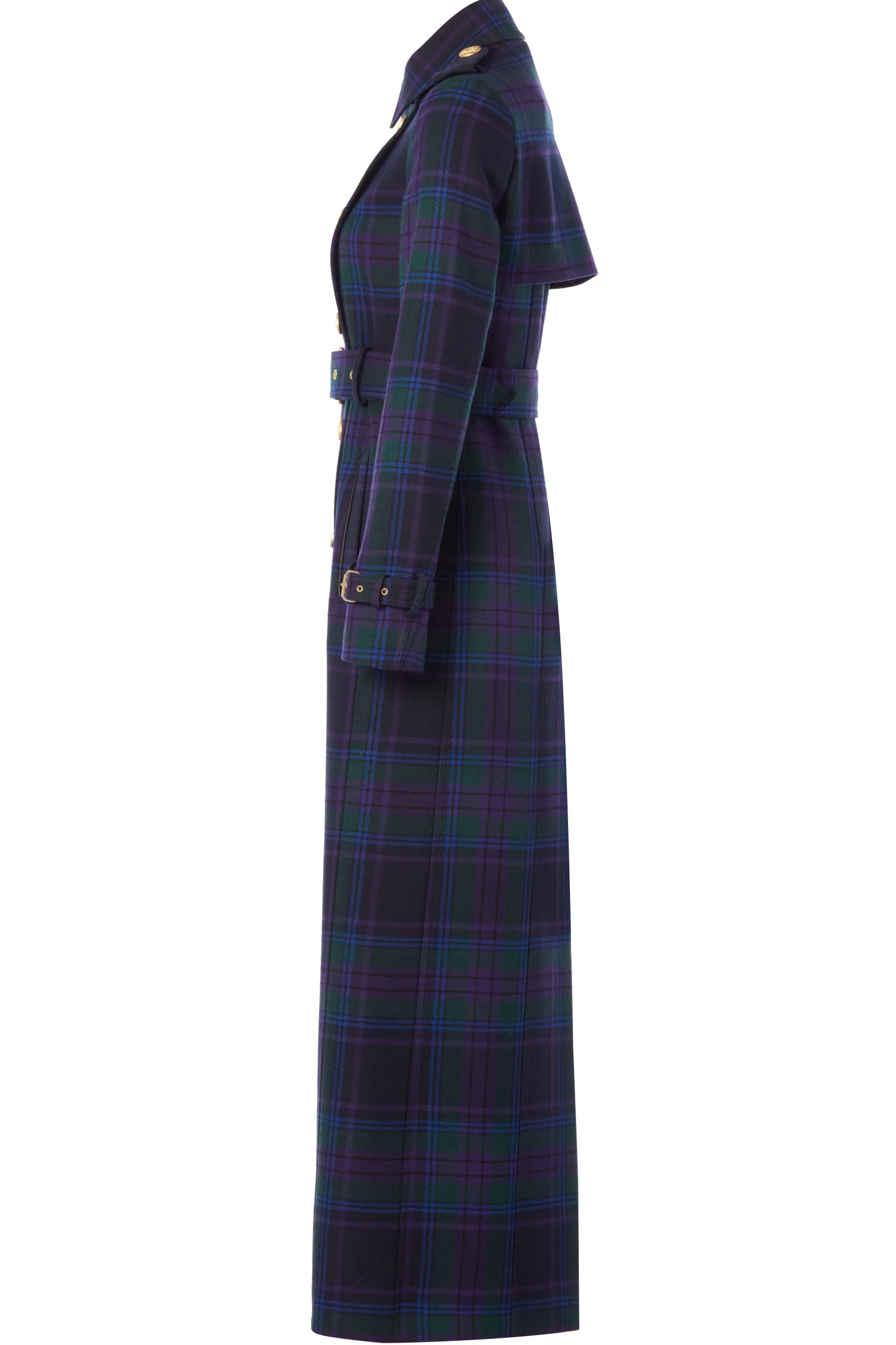 Sale Full Length Marlborough Trench Coat (Heather Tartan) Women Trench Coats|Coats