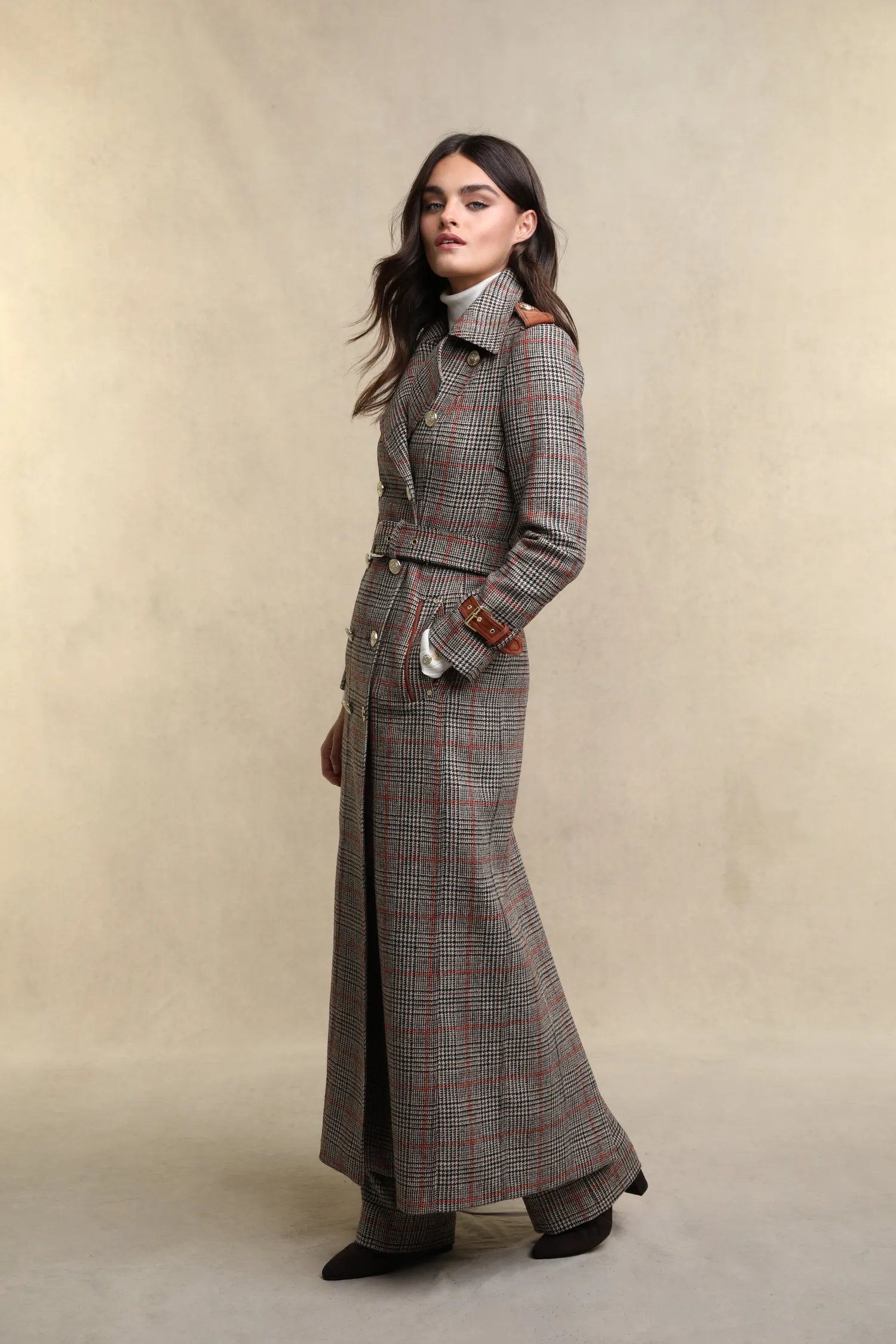Outlet Full Length Marlborough Trench Coat (Orange Windsor) Women Trench Coats|Coats