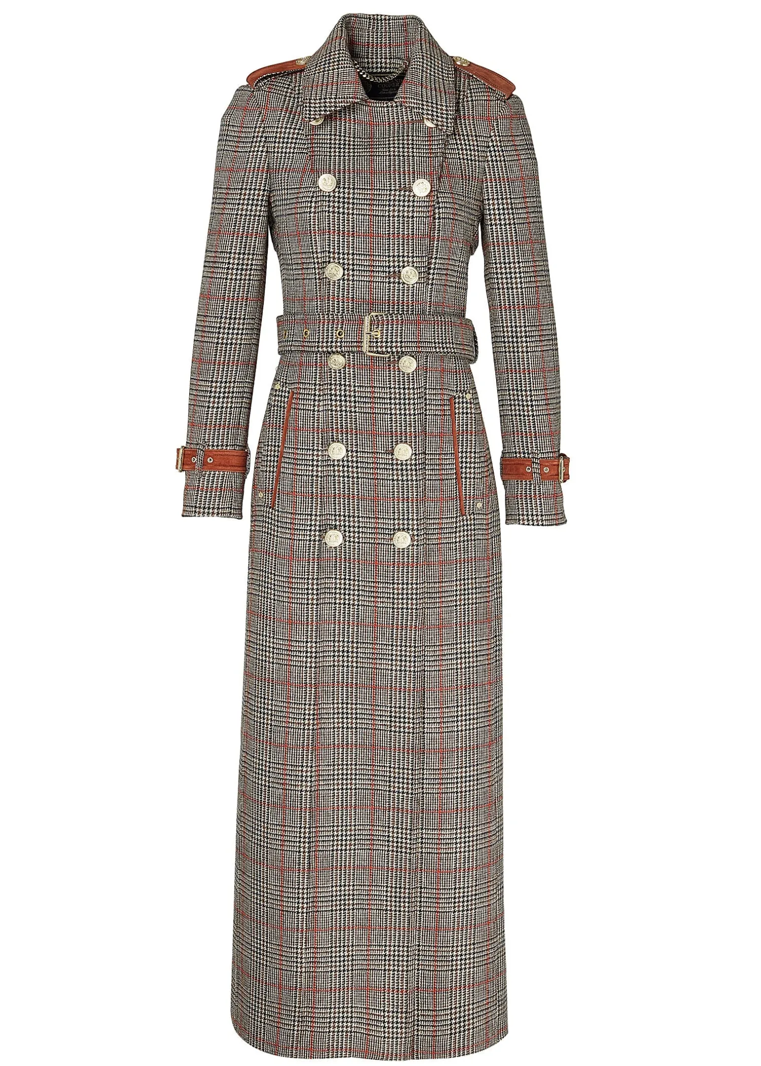 Outlet Full Length Marlborough Trench Coat (Orange Windsor) Women Trench Coats|Coats