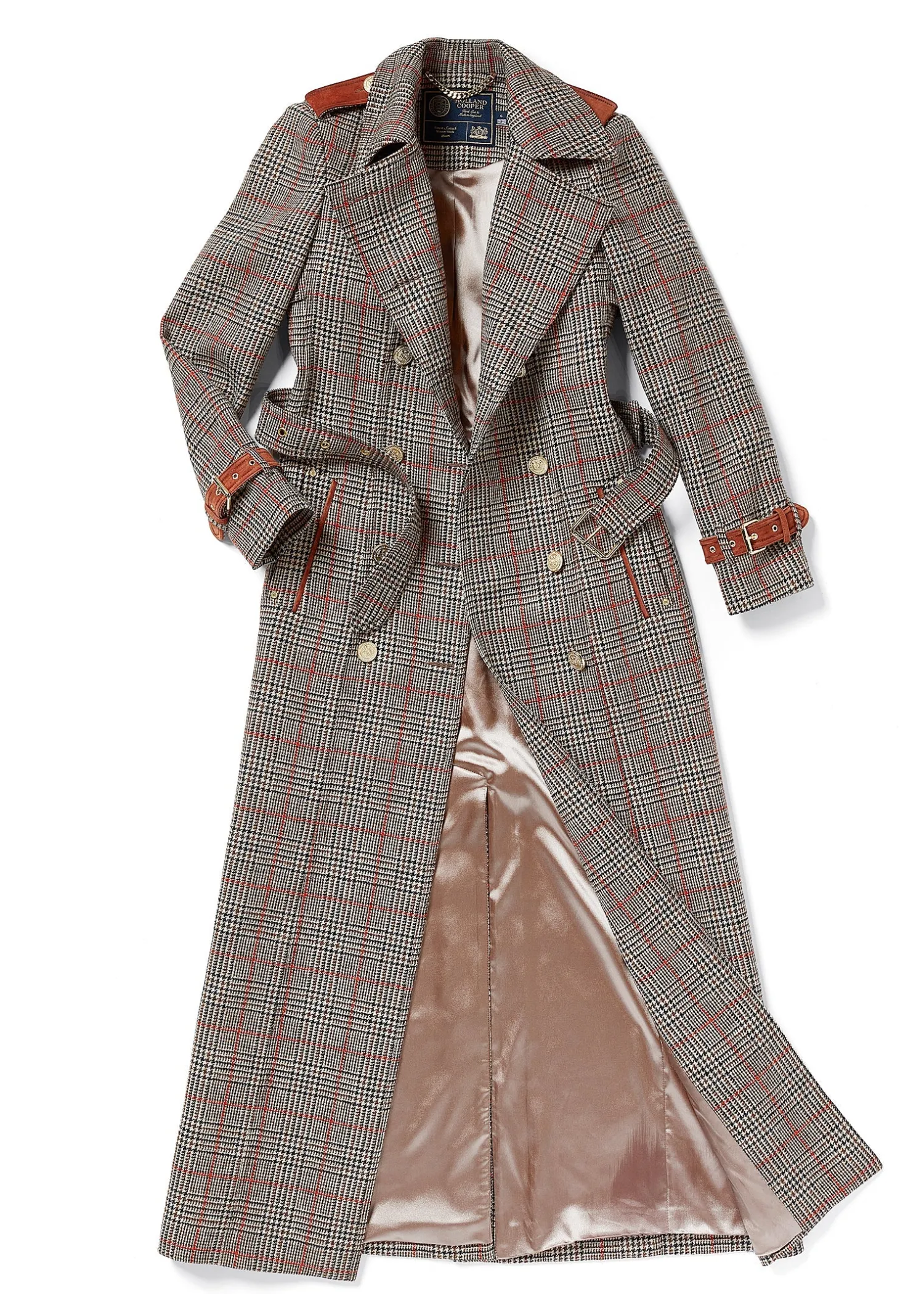 Outlet Full Length Marlborough Trench Coat (Orange Windsor) Women Trench Coats|Coats