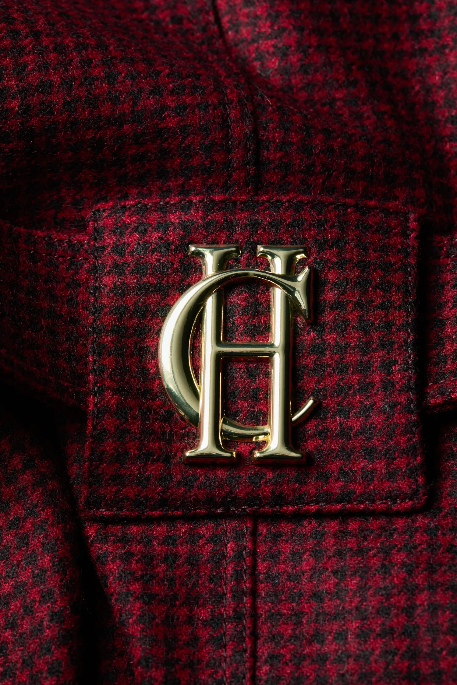 Best Full Length Marlborough Trench Coat (Red Houndstooth) Women Trench Coats|Coats